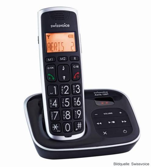 Swissvoice Aeris 126T Schnurlos Dect-Telefone Anrufbeantworter